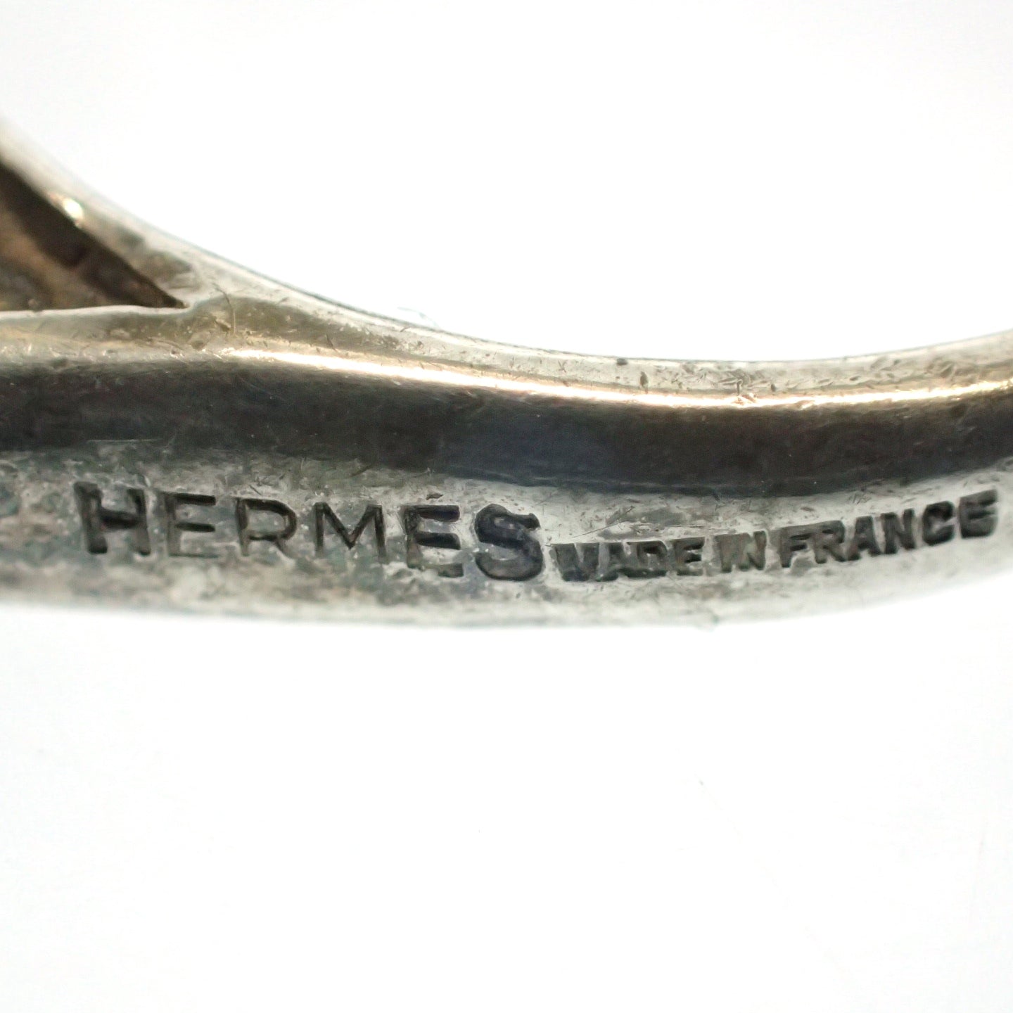 中古◆エルメス 指輪 リング シュバル ホースリング シルバー系 9号 HERMES【AFI12】