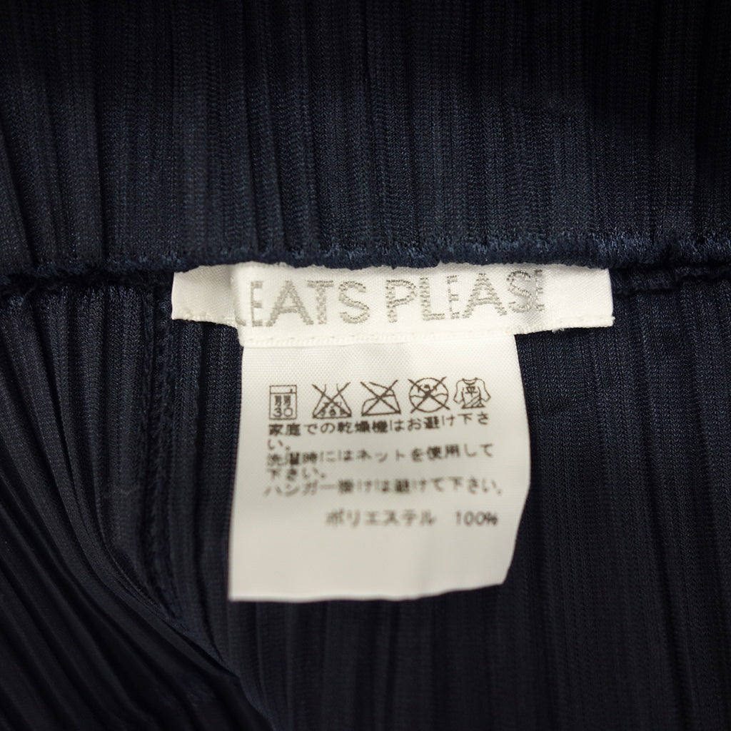 Very good condition ◆ Pleats Please 3D Tops Cut and Sew Women's Navy Size 3 PP53-JT505 PLEATS PLEASE [AFB25] 