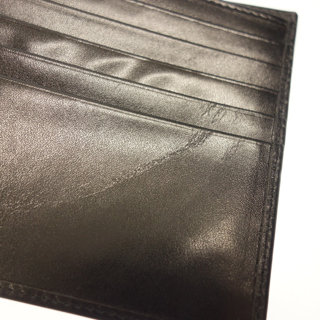 Good condition ◆ Aigner bifold wallet men's black AIGNER [AFI17] 