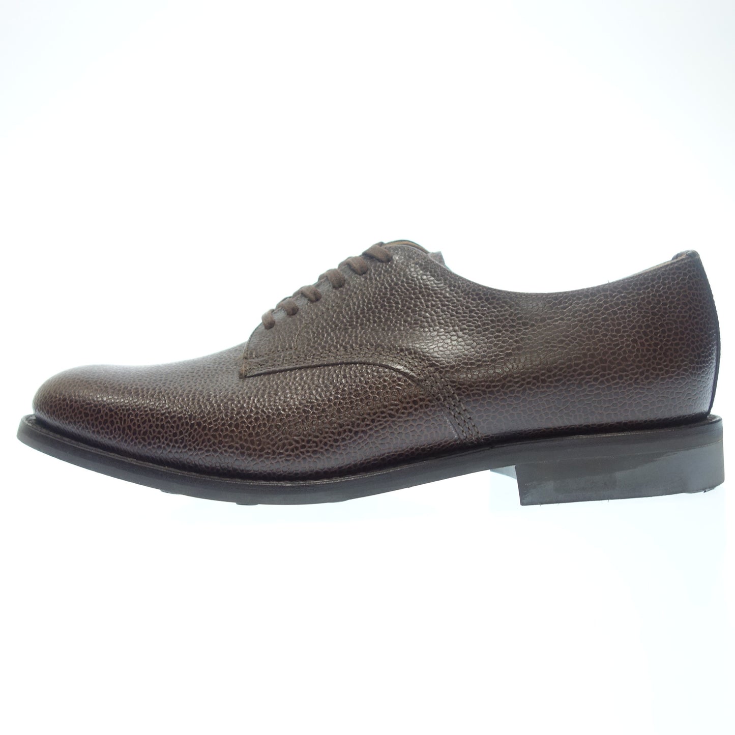 Unused ◆Sanders leather shoes plain toe 1806WG grain leather men's UK8.5 brown with box SANDERS [AFC10] 