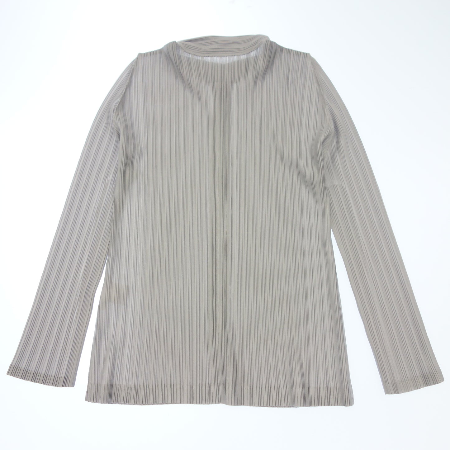 Very good condition ◆ Pleats Please long sleeve shirt Ladies size 03 Gray PLEATS PLEASE [AFB5] 