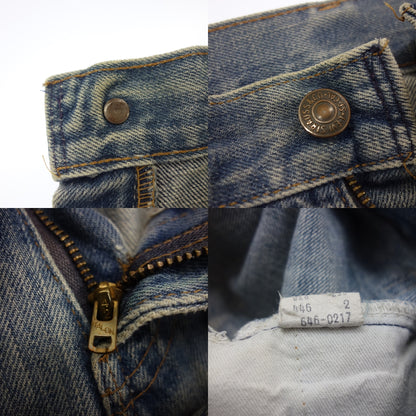 二手 ◆ Levi's 牛仔喇叭裤 646 后扣 8 爪拉链 1974-1980 W28 L30 男士 Levi's [AFB34] [二手] 