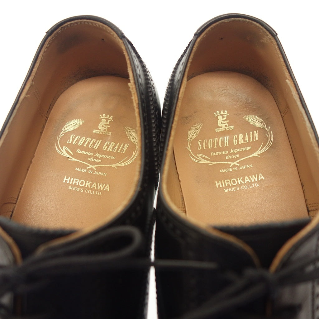 Good condition◆Scotch grain leather shoes semi-brogue 2770 Men's Black Size 25cm SCOTCH GRAIN [AFD3] 