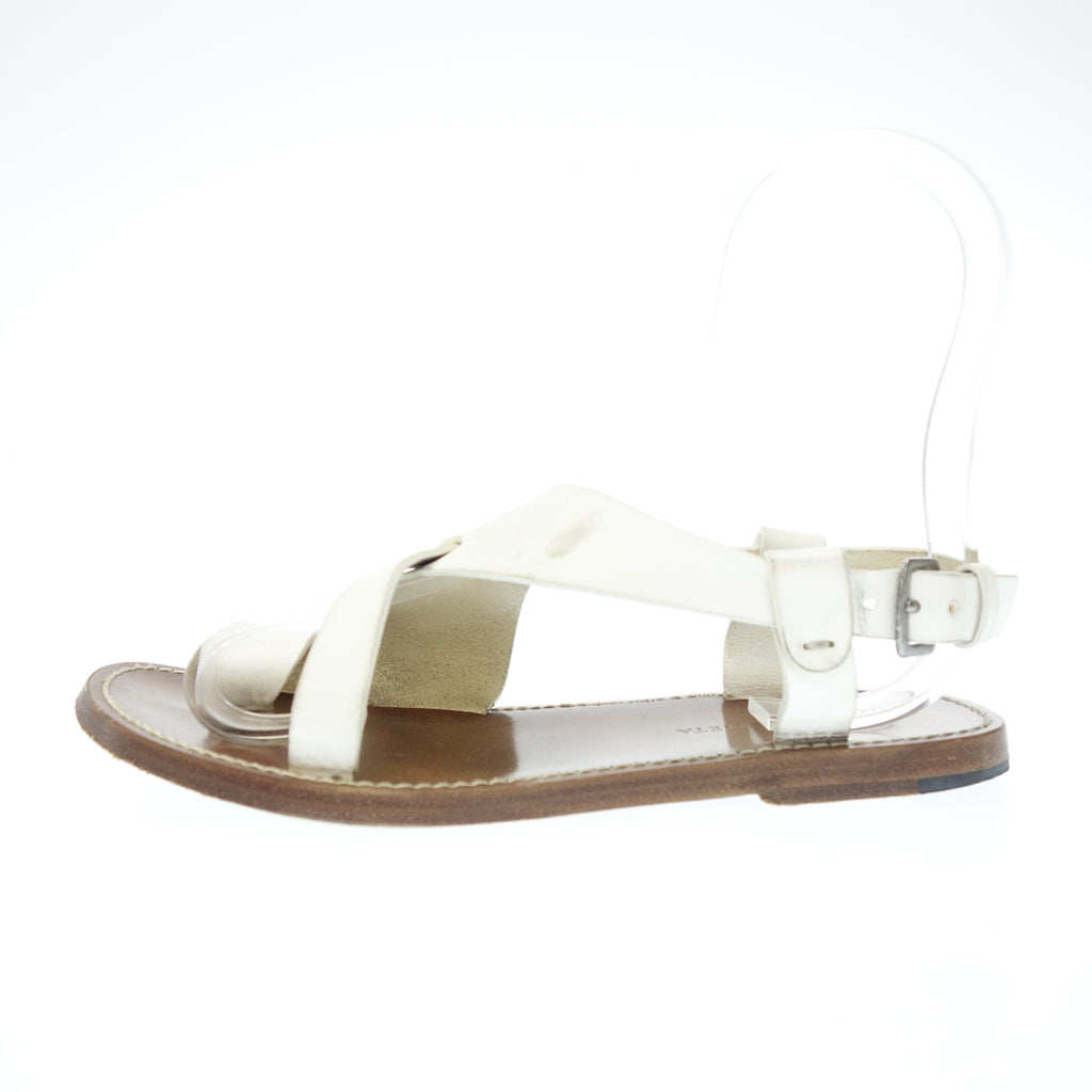 Used ◆BOTTEGA VENETA Sandals Leather Women's 35.5 White BOTTEGA VENETA [AFC19] 