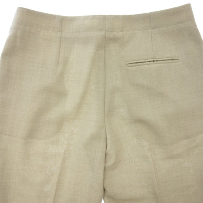 Used ◆Hermes slacks pants tapered cotton ladies 38 beige HERMES [AFB25] 