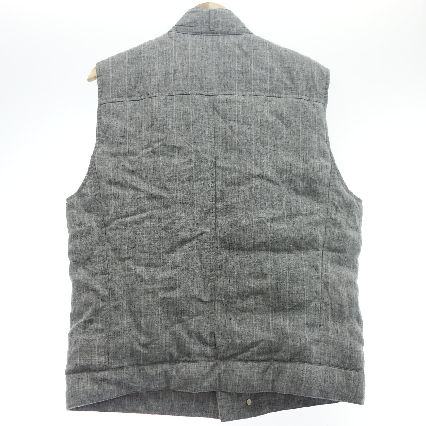 Brunello Cucinelli Linen Vest Men's Gray M BRUNELLO CUCINELLI [AFA10] [Used] 
