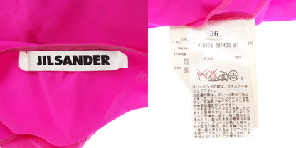 状况良好 ◆ JIL SANDER 变形丝绸连衣裙女式粉色 36 JIL SANDER [AFB50] 