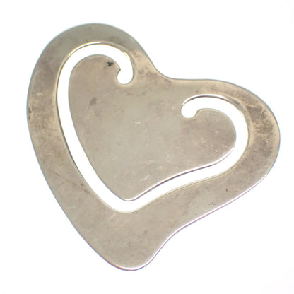 Used Tiffany Money Clip Heart SV925 Silver Tiffany &amp; Co. [AFI17] 