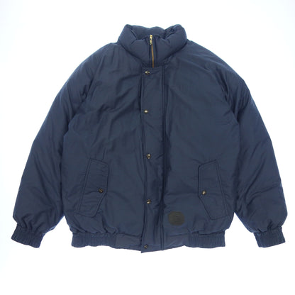 Used◆Burberrys Down Jacket Zip Up Leather Patch Men's Navy Size M Burberrys [AFA2] 