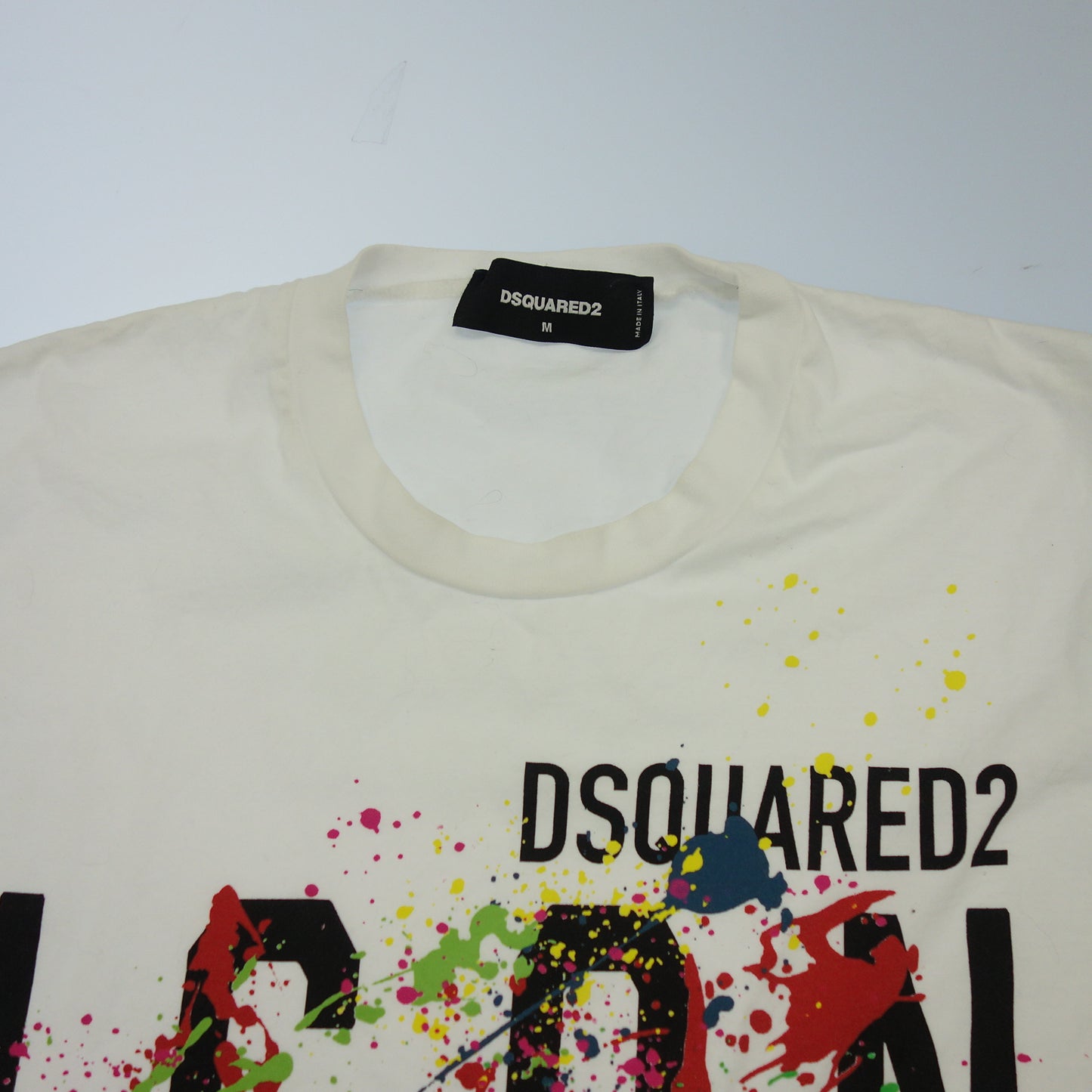 美品◆ディースクエアード Tシャツ ICON メンズ ホワイト サイズM DSQUARED2【AFB1】