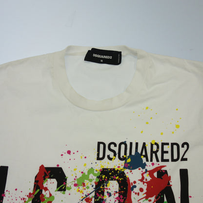 Good condition◆D Squared T-shirt ICON Men's White Size M DSQUARED2 [AFB1] 