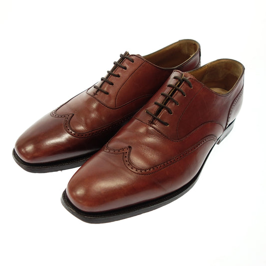 美品◆クロケット＆ジョーンズ ブローギングシューズ ブラインドブローグ クリーデン メンズ 8.5 ボルドー Crockett＆Jones CLIVEDEN【AFC11】