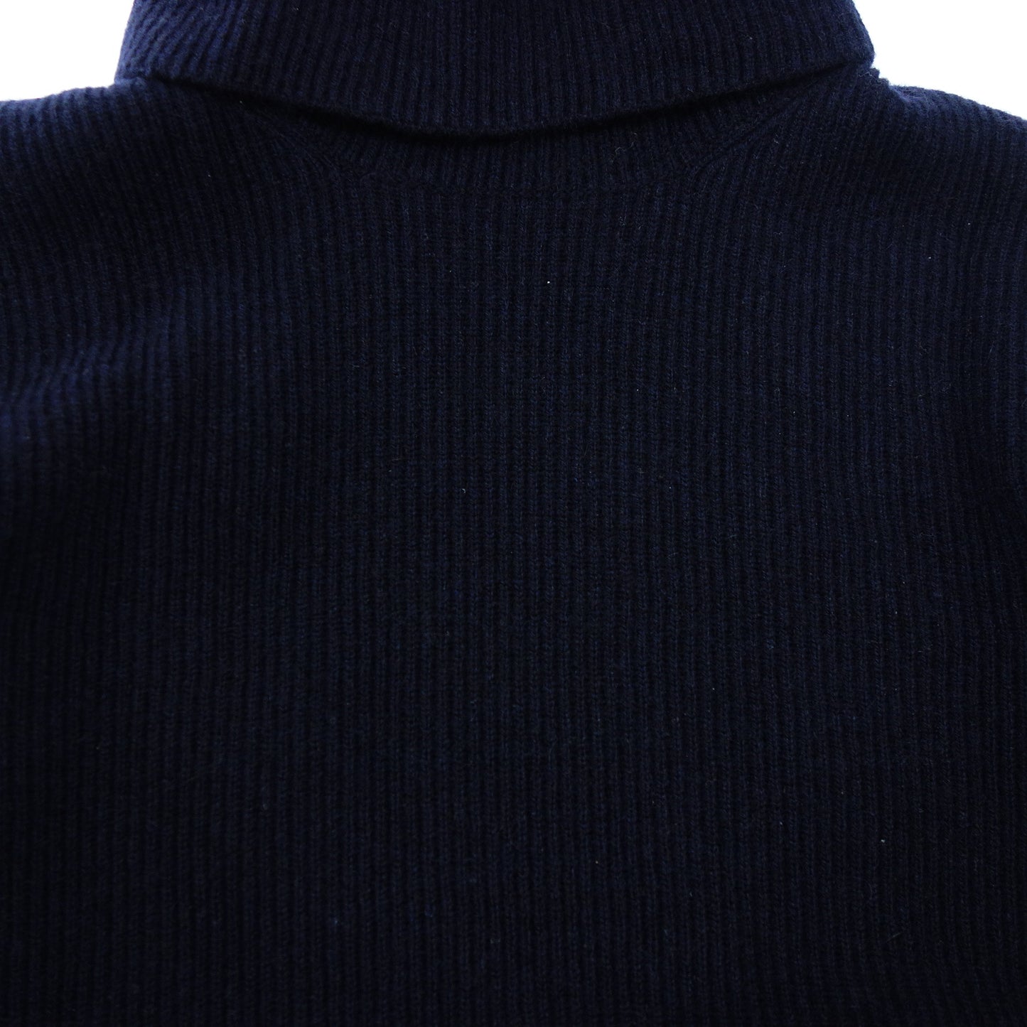 Brunello Cucinelli Knit Sweater Turtleneck Border Cashmere 100 Men's Navy BRUNELLO CUCINELLI [AFB25] [Used] 