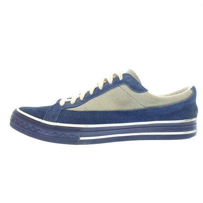 Used ◆Warehouse Suede Sneakers 2 Tone Low Cut 3600 Men's Size 9 Navy with Box WAREHOUSE [AFD5] 