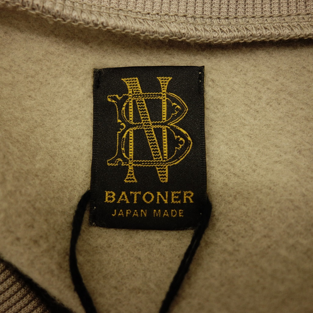 Good condition◆Batoner sweatshirt V-neck nylon blend men's brown size 2 BATONER [AFB17] 