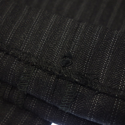 美品◆サヴィルロウ スーツ dormeuil  メンズ ウール グレー ネーム入り サイズ104 savile row【AFB28】