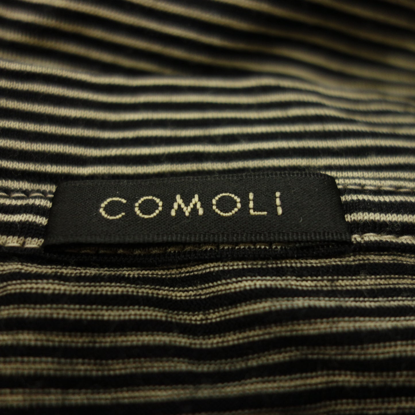 Very good condition ◆ Komori Knit Sweater Summer Wool Long Sleeve Crew 23SS X01-05012 Size 3 Men's Black COMOLI [AFB28] 