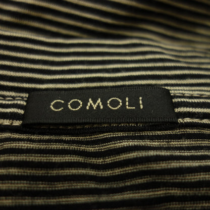 Very good condition ◆ Komori Knit Sweater Summer Wool Long Sleeve Crew 23SS X01-05012 Size 3 Men's Black COMOLI [AFB28] 