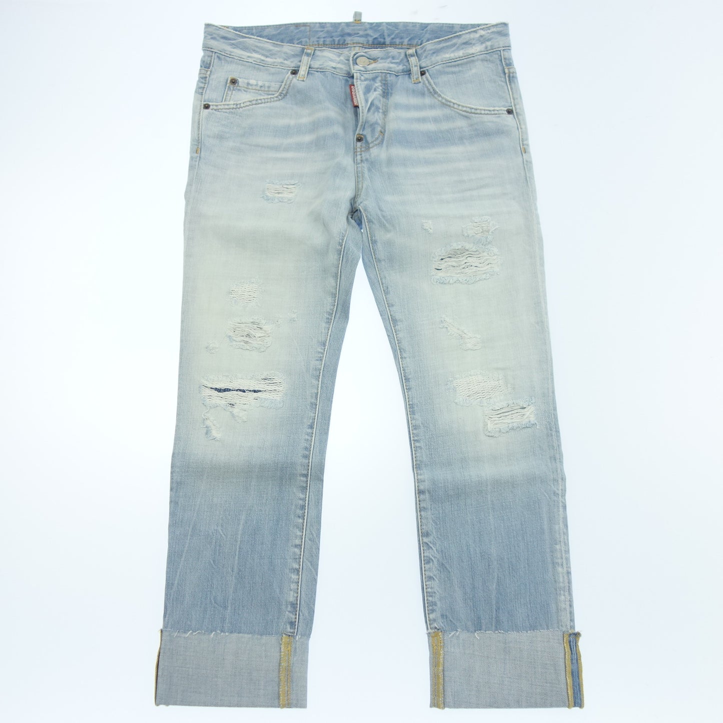 Good Condition◆D Squared Denim Pants S72LB0495 Size 38 Women's Light Blue DSQUARED2 [AFB26] 