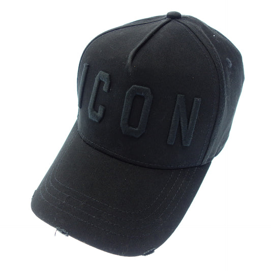 Good condition◆D Squared Baseball Cap ICON Black DSQUARED2 [AFI21] 