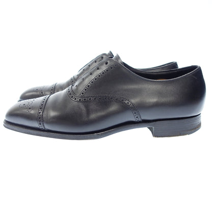 Used Edward Green Leather Shoes Semi Brogue ASQUITH Men's Black UK7.5E EDWARD GREEN [AFC24] 