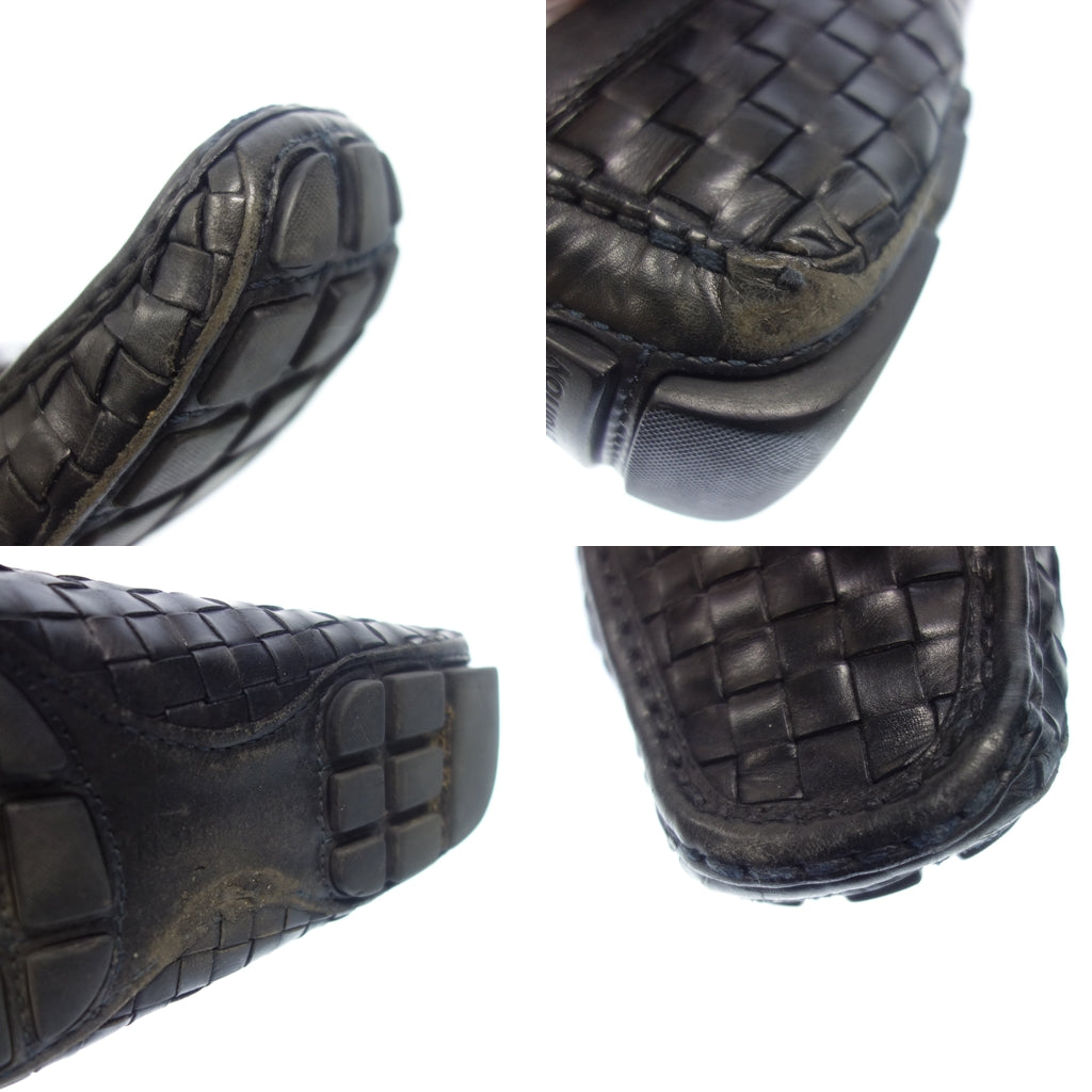 二手的 ◆路易威登皮革低毛鞋 LV 金属零件银子金属零件 FA1112 男子 10.5 黑色 LOUIS VUITTON [AFC54] 