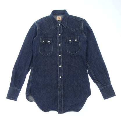 BRYSELAND'S Denim Western Shirt Men's Indigo 38 BRYSELAND'S [AFB42] [Used] 