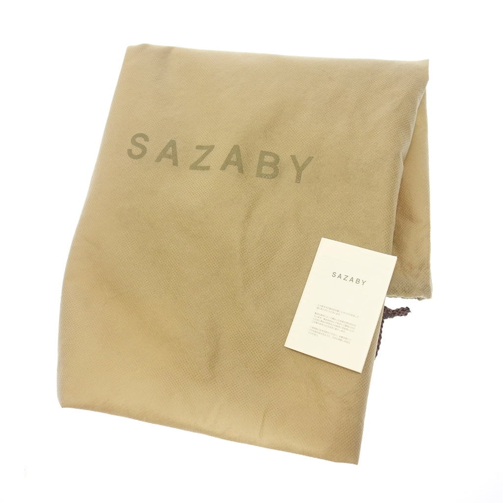 状况良好◆SAZABY 手提包手提包多口袋棕色金色硬件 SAZABY [AFE12] 