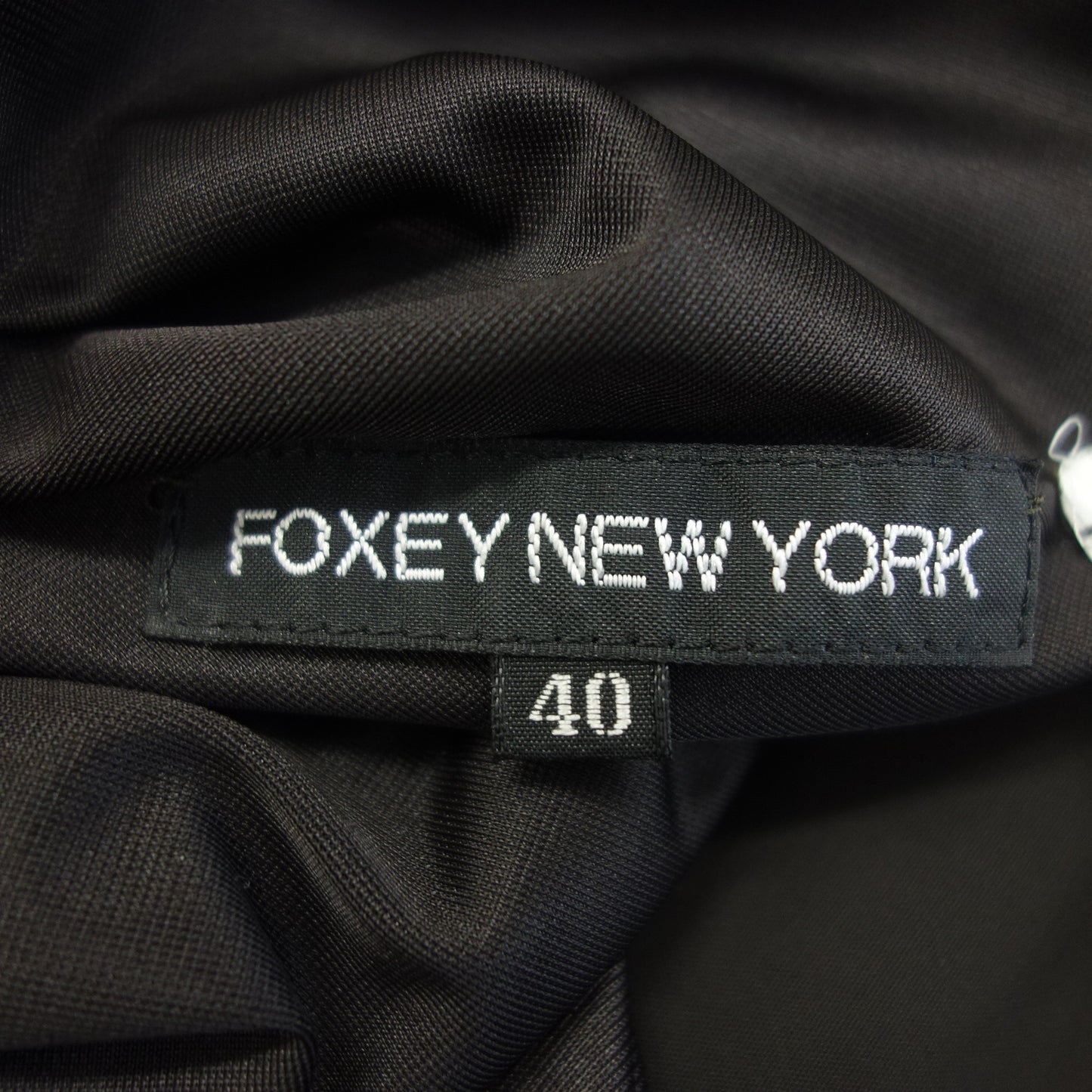 フォクシー ワンピース 21315 リボン レディース ブラック 40 FOXEY【AFB36】【中古】