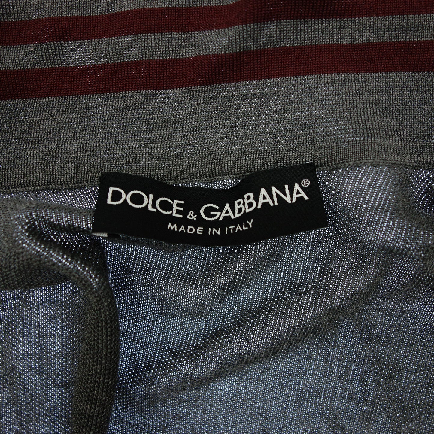 Good condition ◆Dolce &amp; Gabbana polo shirt collar line 46 gray DOLCE &amp; GABBANA [AFB23] [Used] 