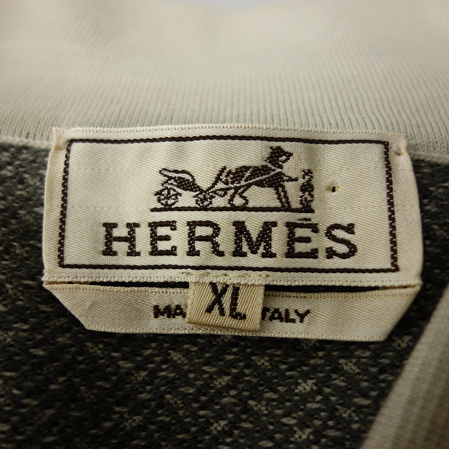 爱马仕 (Hermes) 长袖 Polo 衫 男士 灰色 XL HERMES [AFE8] [二手] 