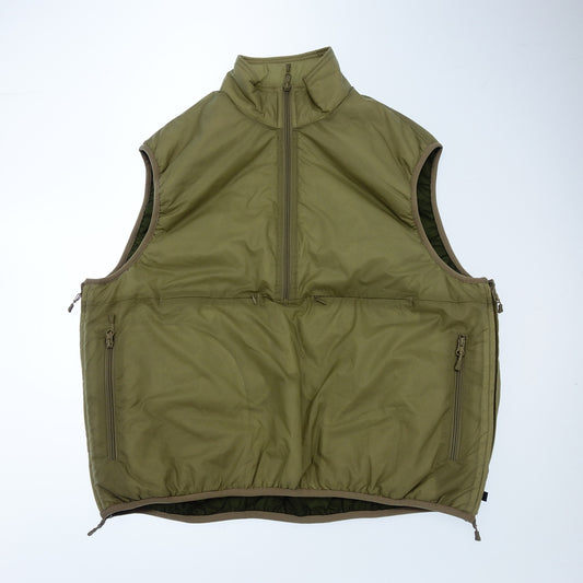 Good Condition◆Daiwa Pia Reversible Vest 22AW Nylon Men's Khaki Size M BJ-21022W DAIWA PIER39 TECH REVERSIBLE PULLOVER PUFF VEST [AFB15] 