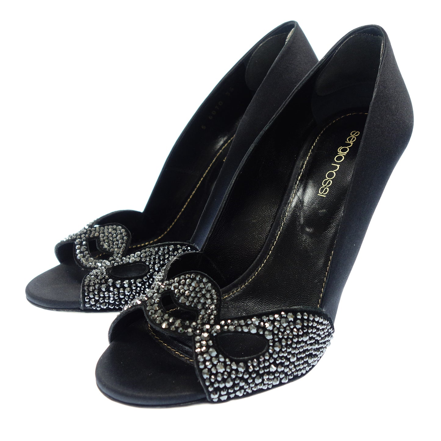 Good condition ◆ Sergio Rossi high heels 6070 pumps ladies size 36 black sergio rossi [AFC8] 