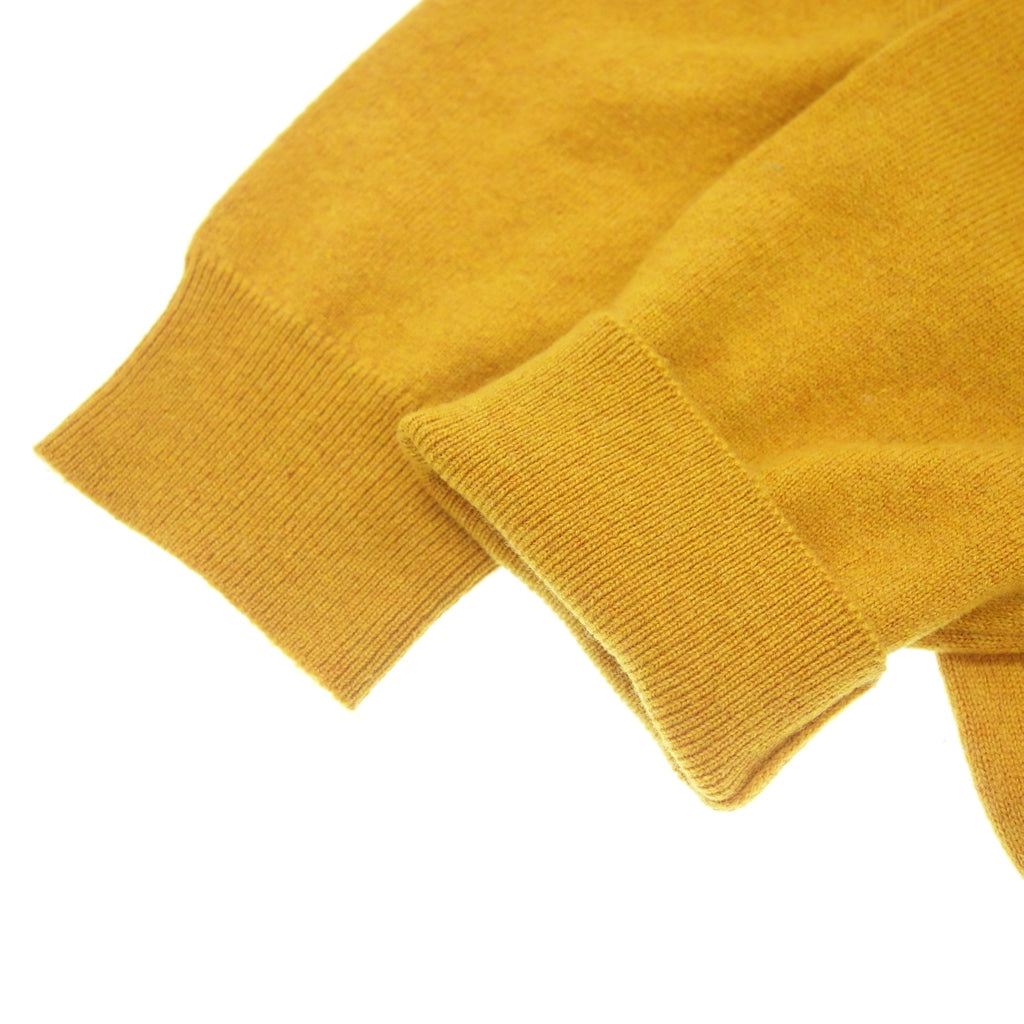 Good condition◆Hermes knit tops cashmere ladies yellow size 34 HERMES [AFB51] 