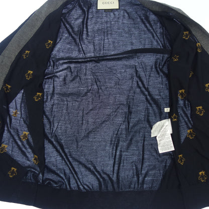 Gucci knit cardigan B &amp; Star 431747 Men's Navy M GUCCI [AFB16] [Used] 