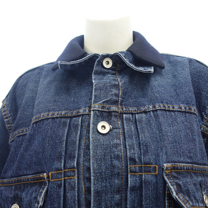 Good condition ◆ Sacai 23AW One Piece Denim Dress 23-06813 Women's Indigo x Black Size 3 Sacai [AFA10] 