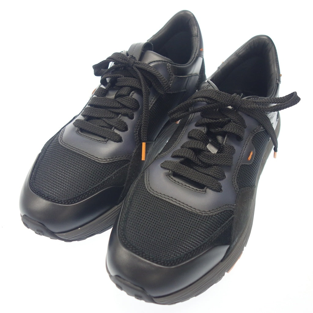 Very good condition ◆ Santoni sneakers B36D men's black 60 size MBCR21297 Santoni [AFD13] 