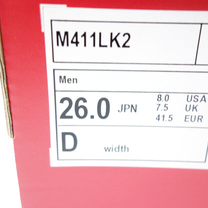 New Balance 运动鞋 M411LK2 男士黑色 26 厘米 New Balance [AFD6] [二手] 