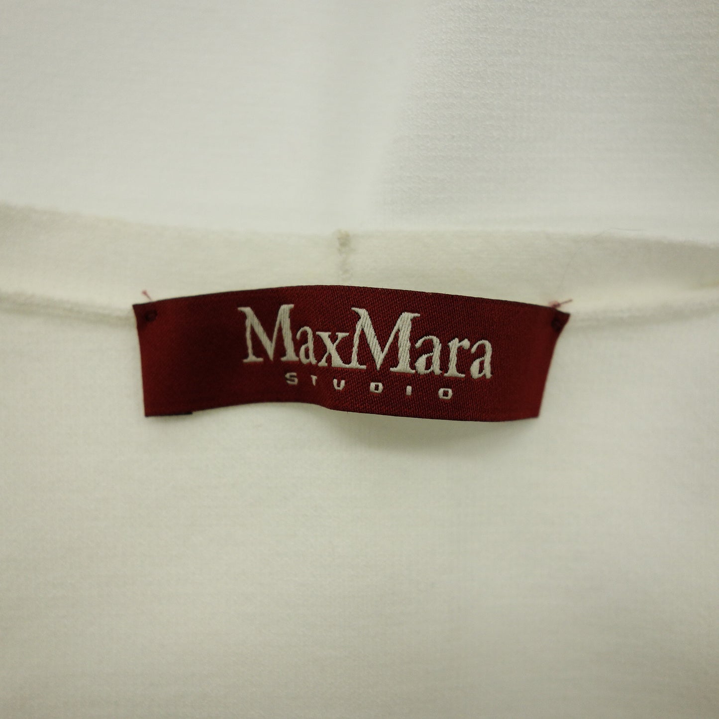 MaxMara Studio Collarless Jacket Long White Women's MaxMara [AFB40] [Used] 