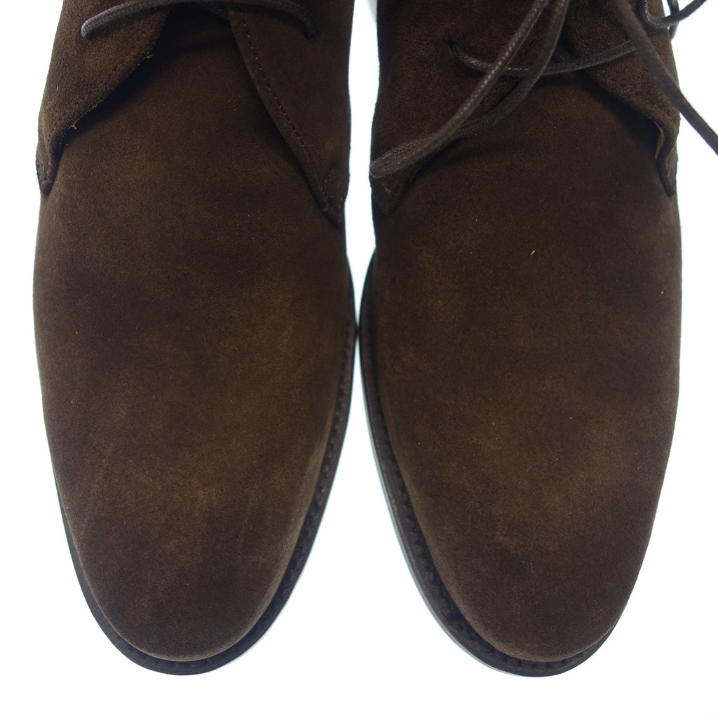 Unused ◆ Berwick Chukka Boots Suede Men's Size 6.5 Brown Berwick [AFD2] 