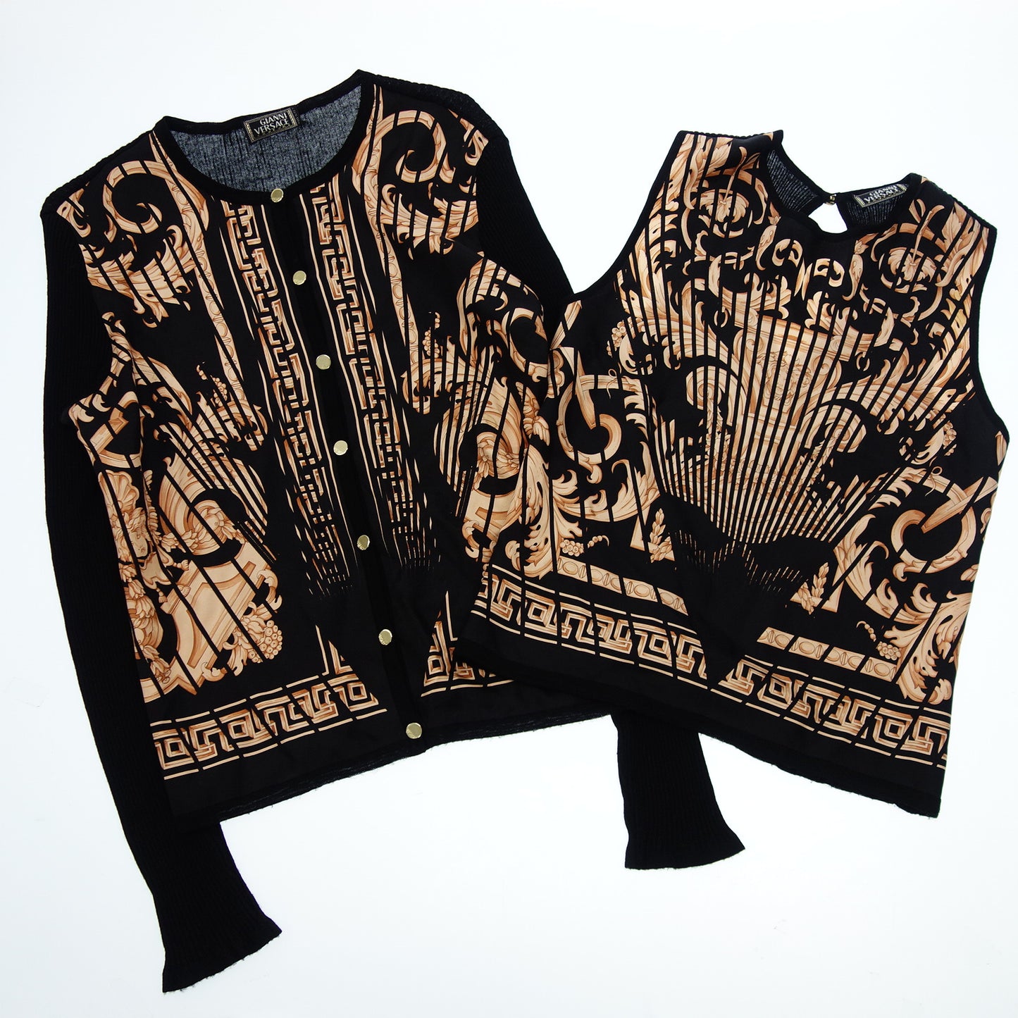 Gianni Versace Ensemble Tops Cardigan Women's Black GIANNI VERSACE [AFB13] [Used] 