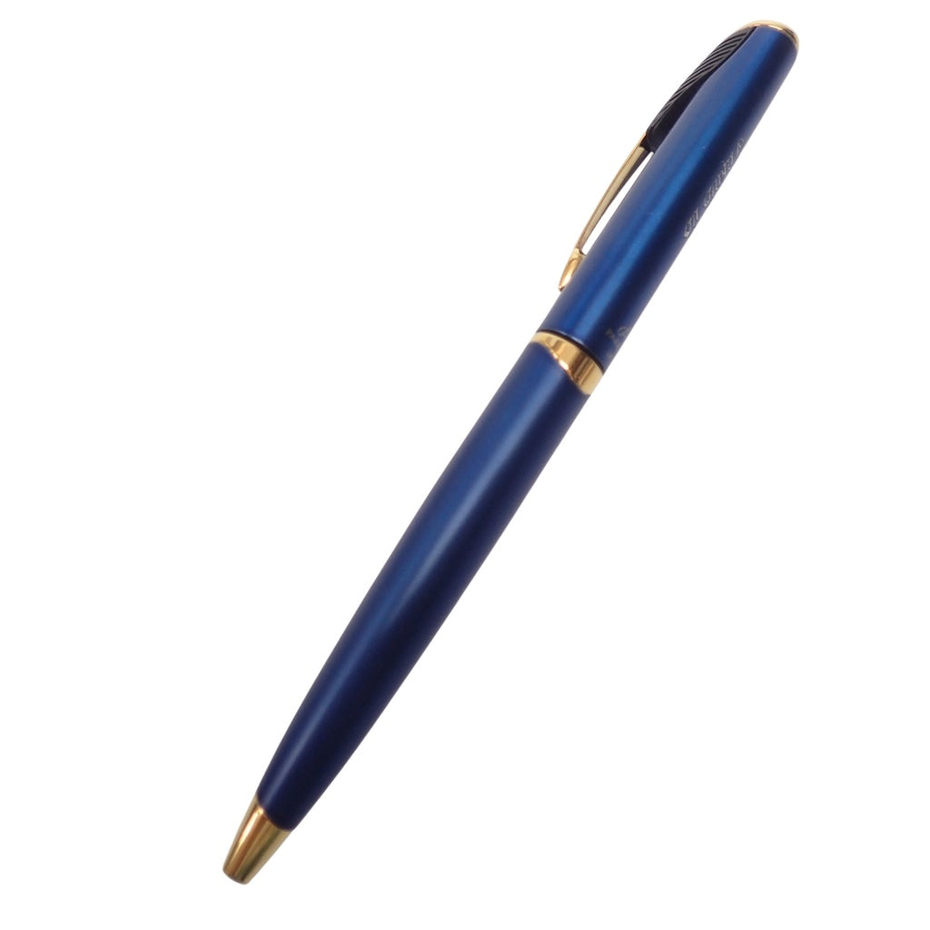 Used ◆Parker Ballpoint Pen Twist Type with Name Blue PARKER [AFI2] 