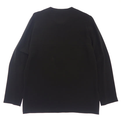 Good condition ◆ Stella McCartney long sleeve shirt half zip rayon black ladies size 38 STEELA McCARTNEY [AFB35] 