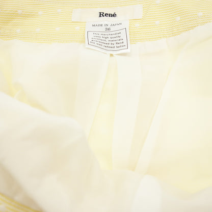 Very beautiful item ◆ Rene Skirt Women's Yellow Size 36 Rene [AFB12] 