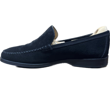 美品◆ジョンロブ レザーシューズ コブラヴァンプ ローファー STROLL スエード 黒 UK6 JOHN LOBB