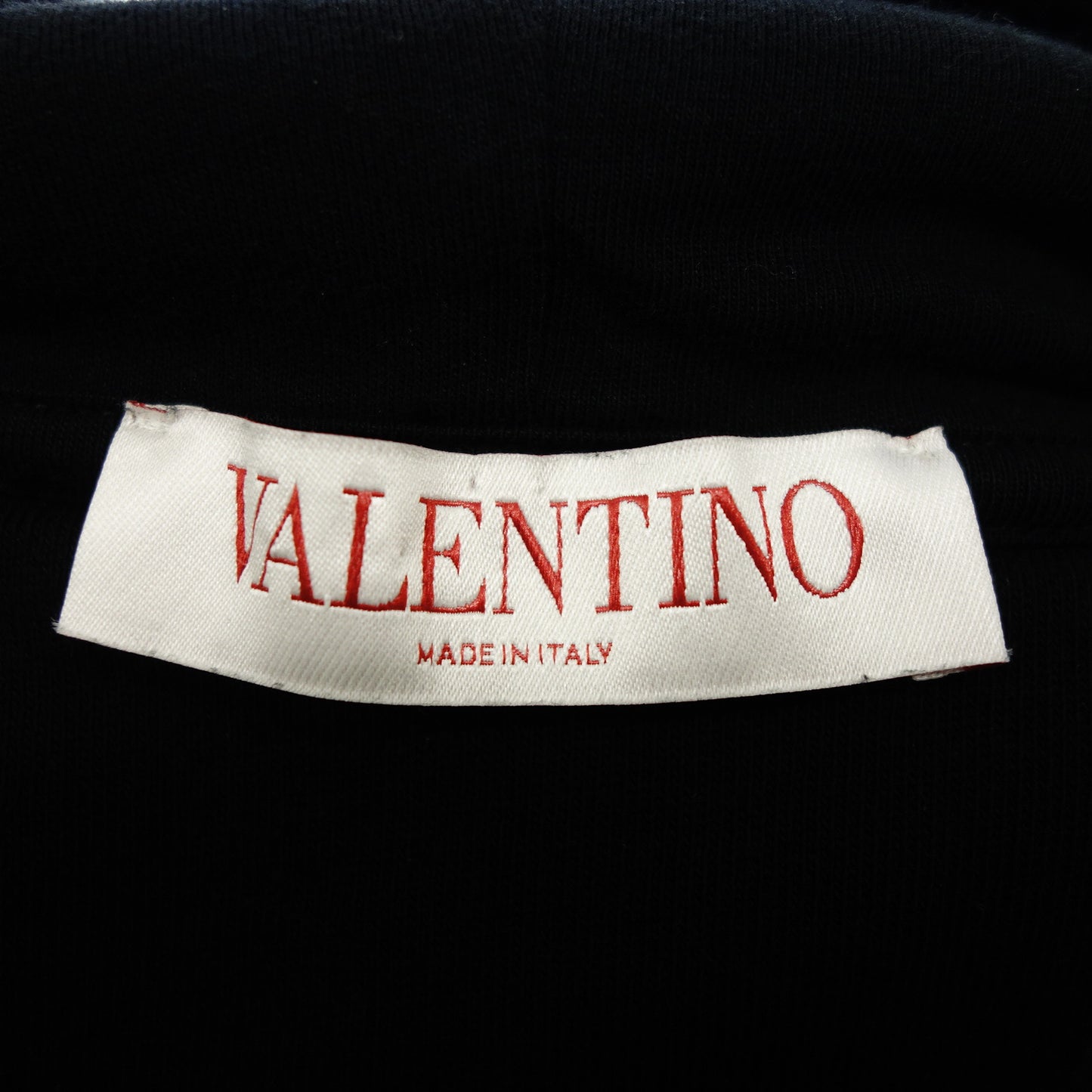 Very good condition◆Valentino Logo Parka Hoodie Size S Black Women's VALENTINO [AFB10] 