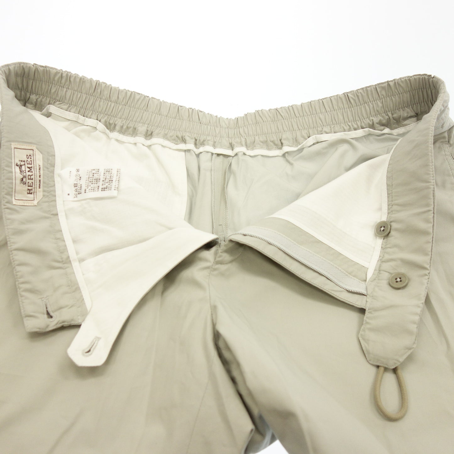 状况良好◆爱马仕 Easy Pants 棉质弹力灰色 44 码男士 HERMES [AFB46] 