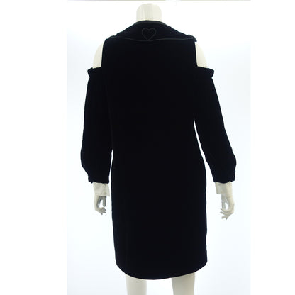 Used ◆Fendi Dress Velvet Rayon x Silk FD9760 Black Size 38 Women's FENDI [AFB22] 