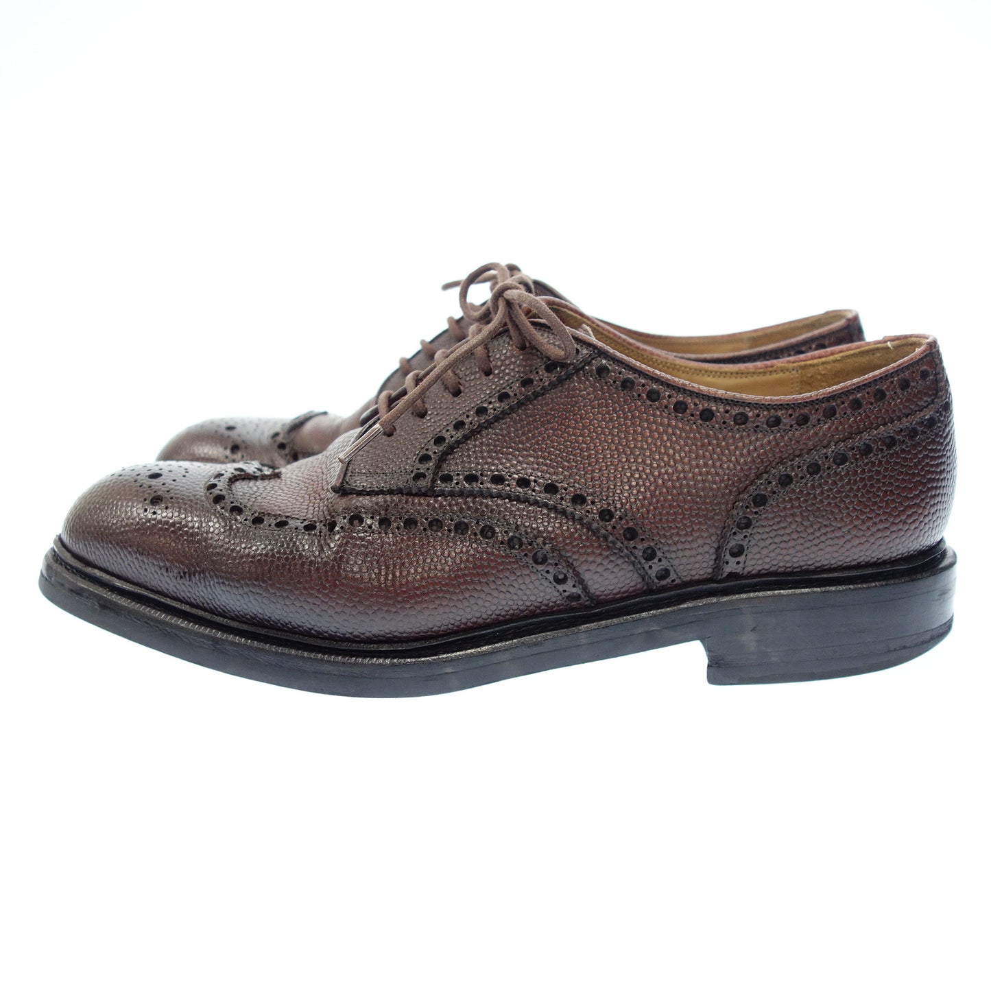 Good Condition ◆ Raymar Leather Shoes Wing Tip Oliver Grained Leather Men's Brown Size 8.5 RAYMAR [AFC36] 