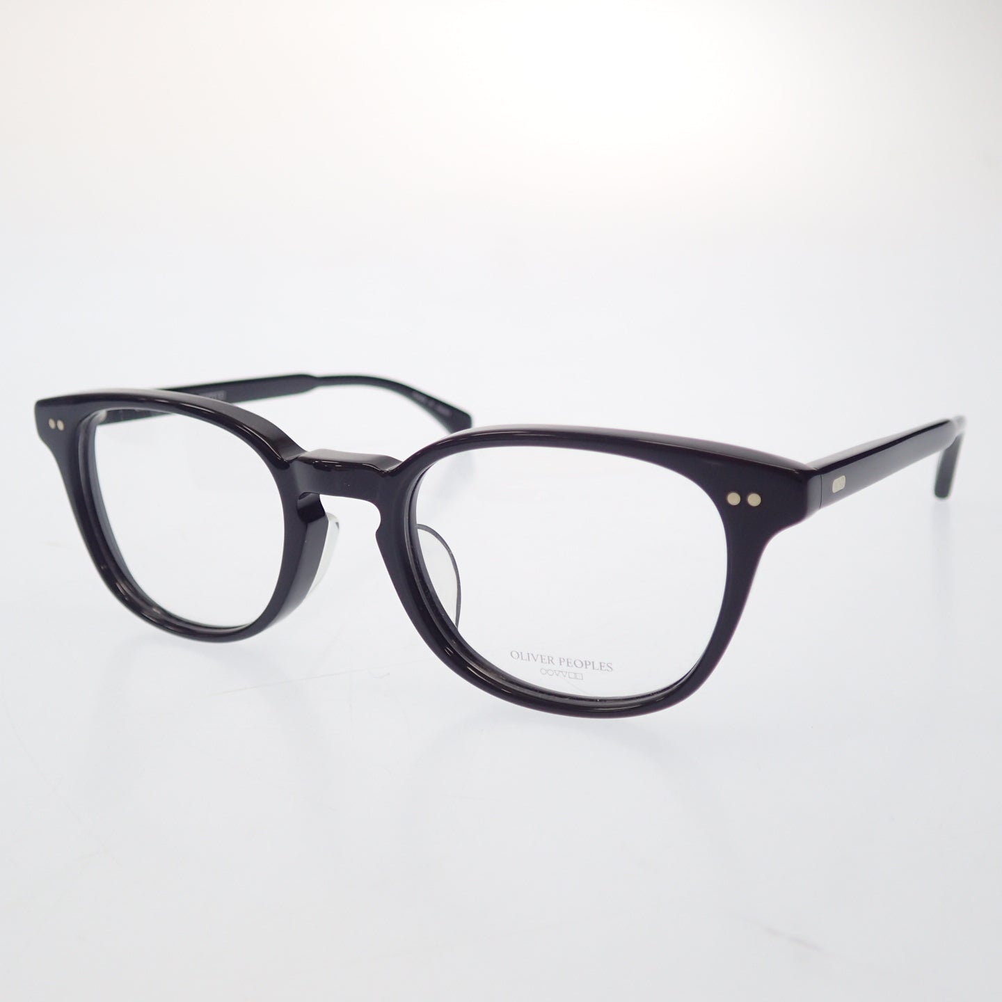 Unused ◆ Oliver Peoples Glasses Date Glasses Sarver-LA Black with Case OLIVER PEOPLES [AFI9] 